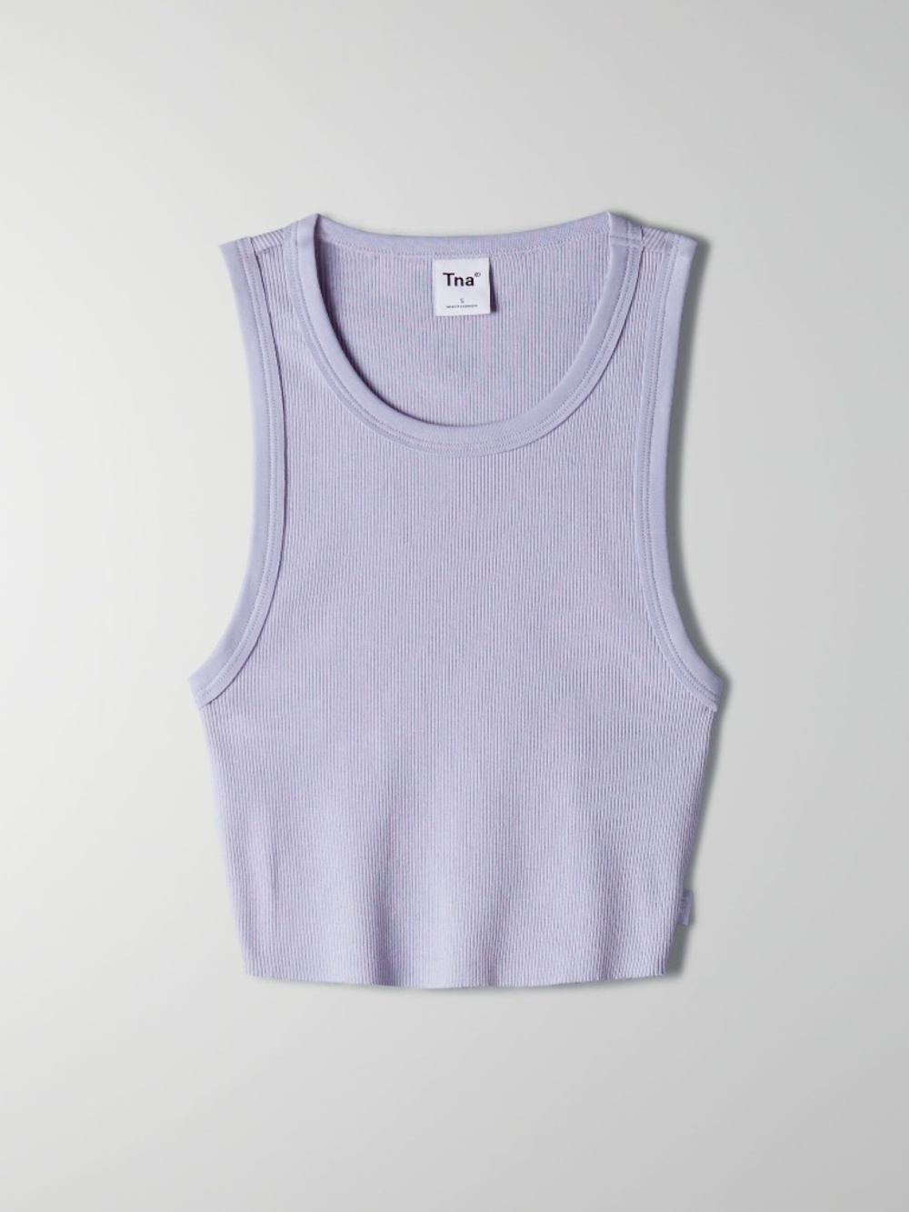 Aritzia TNA Ribbed Cropped Racer Tank